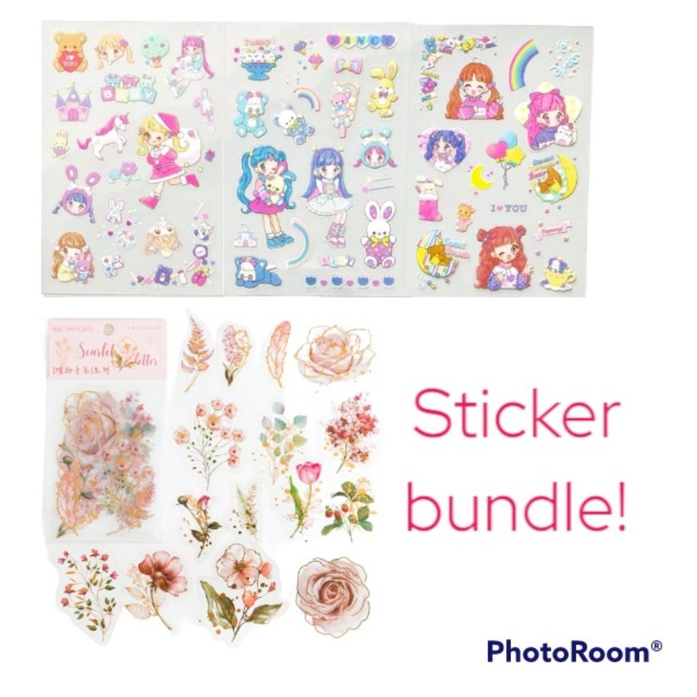 Kawaii Decorative stationary /sticker bundle -  New